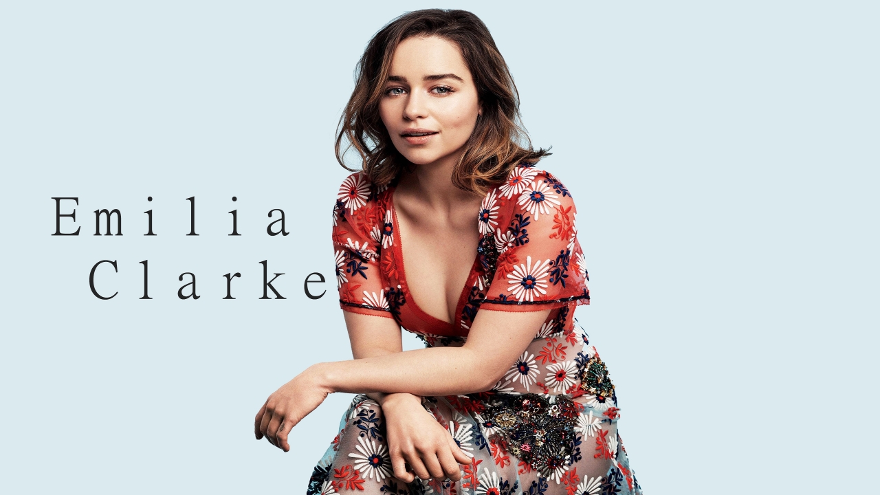 Emilia Clarke 2017 for 1280 x 720 HDTV 720p resolution