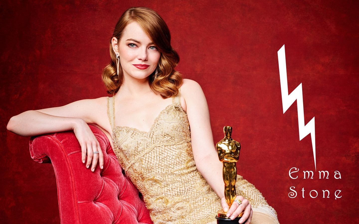 Emma Stone Oscar Winner for 1440 x 900 widescreen resolution