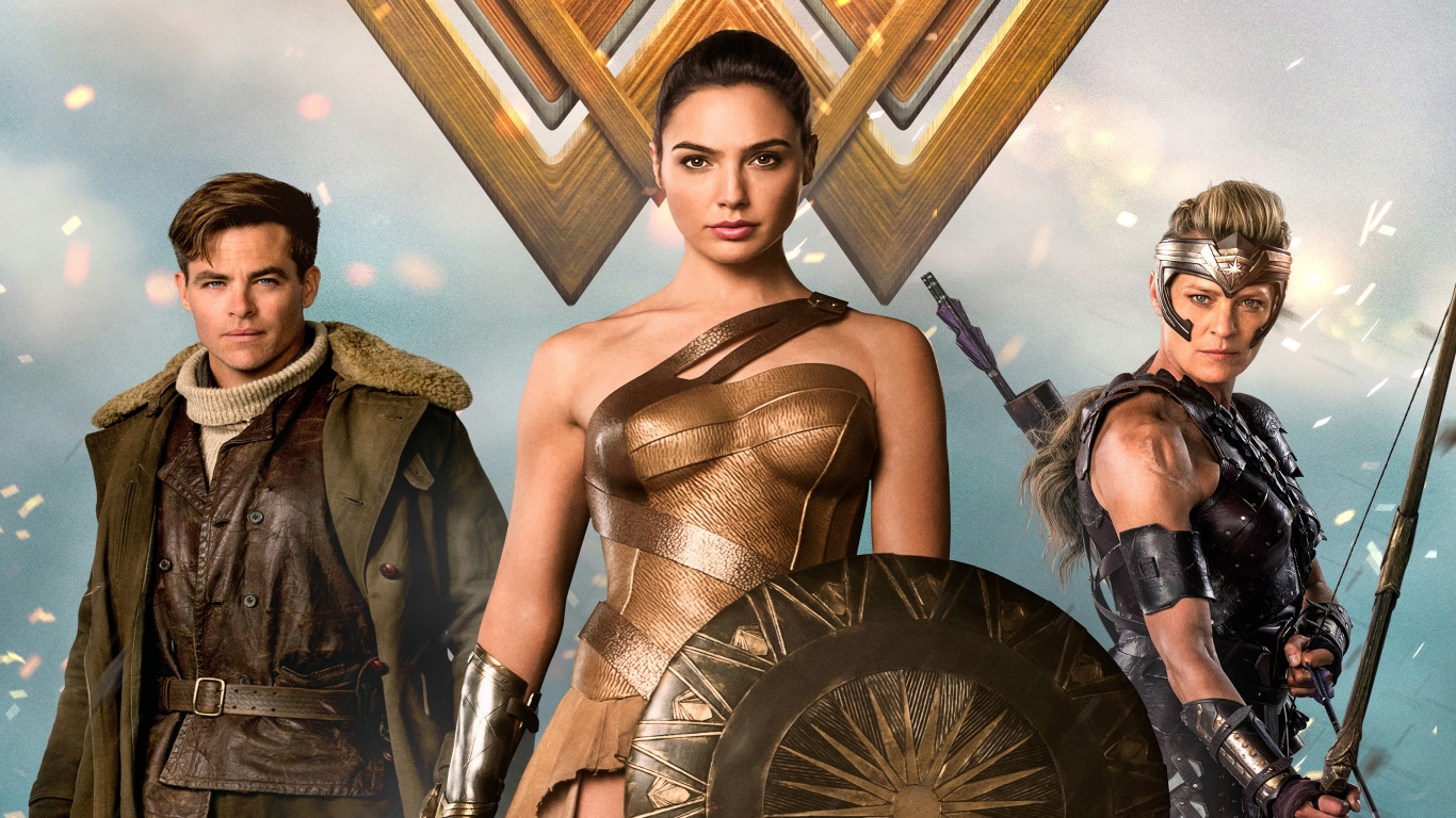 Gal Gadot Wonder Woman 2017 for 1366 x 768 HDTV resolution