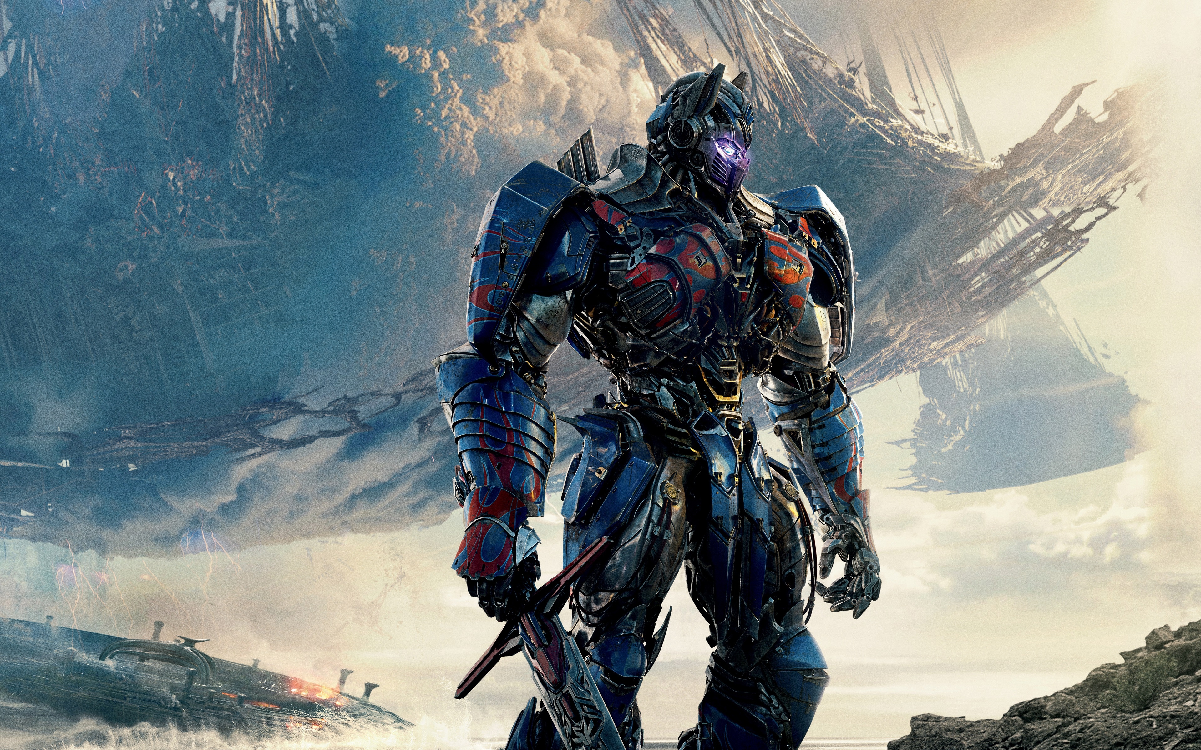 Optimus Prime Transformers The Last Knight for 3840 x 2400 4K Retina Display resolution