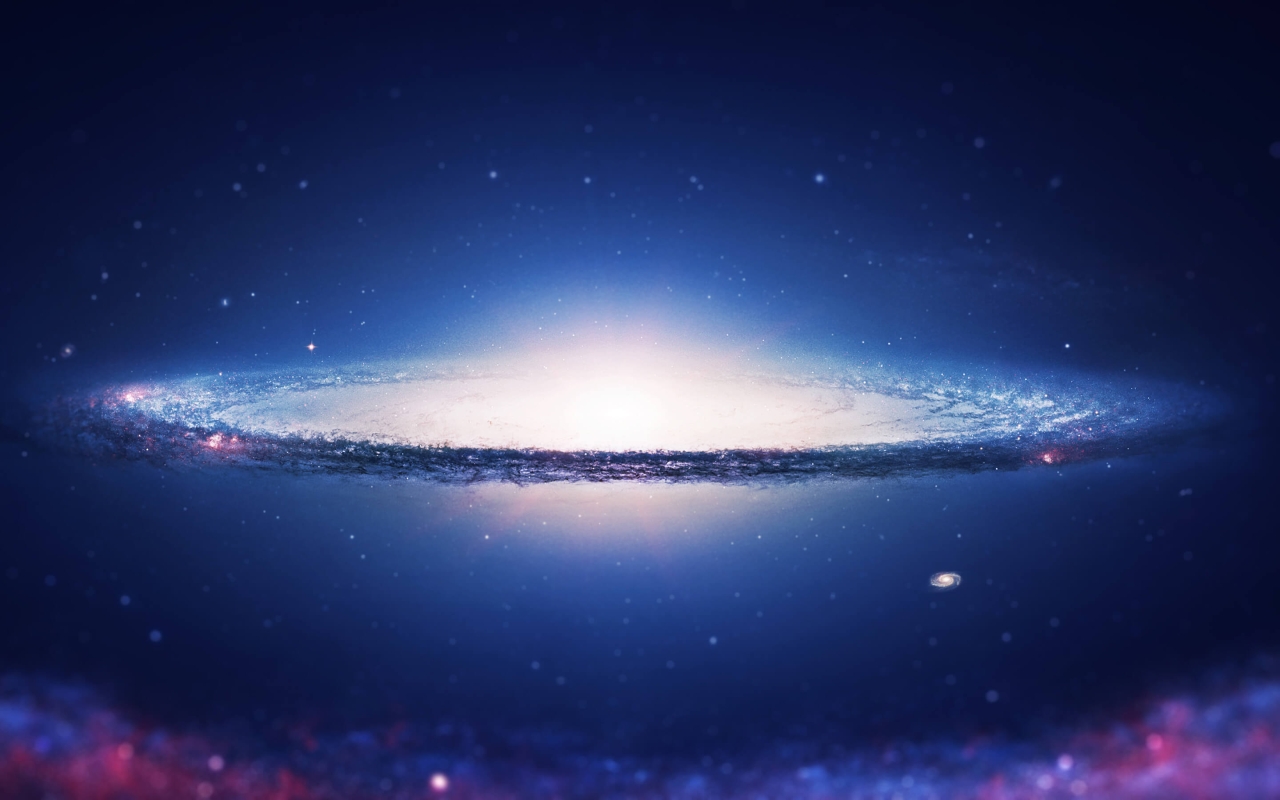Sombrero Galaxy for 1280 x 800 widescreen resolution