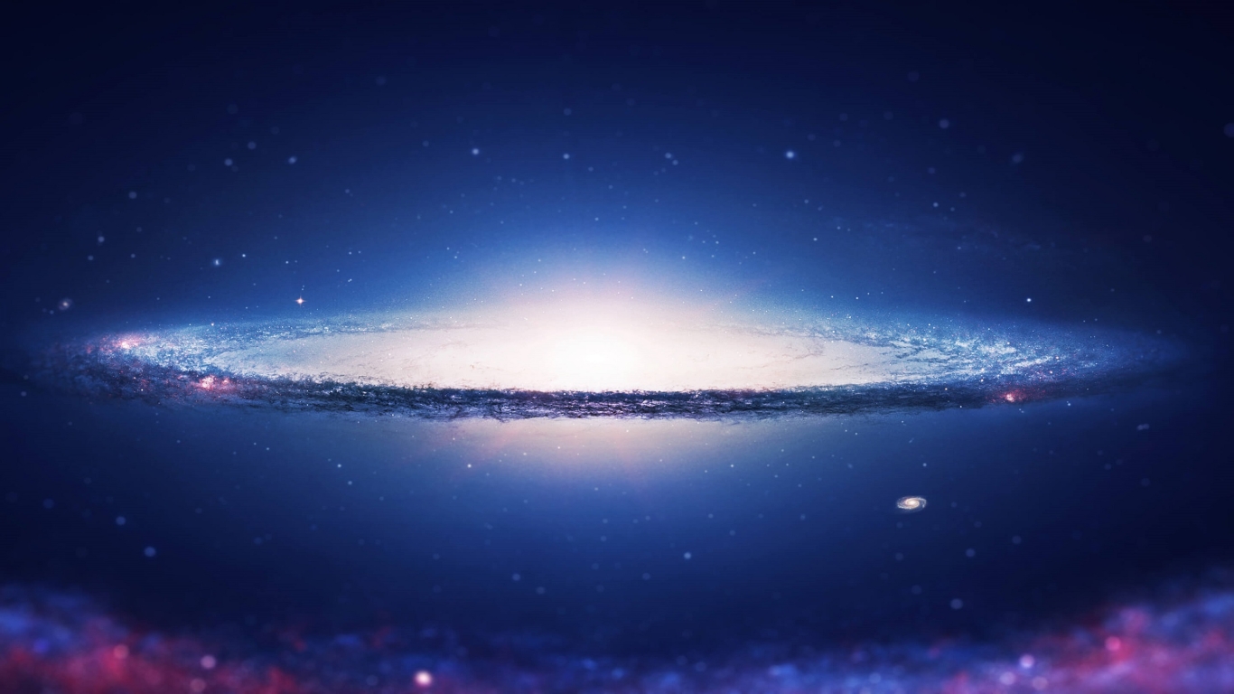 Sombrero Galaxy for 1366 x 768 HDTV resolution