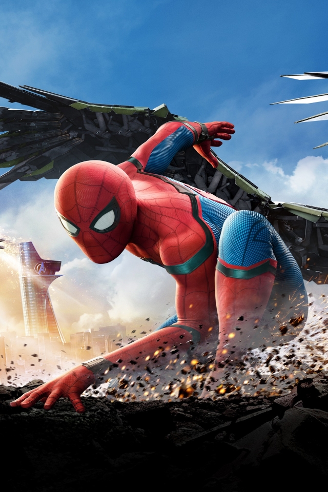 Spiderman Home Coming 2017 for Apple iPhone 4 resolution