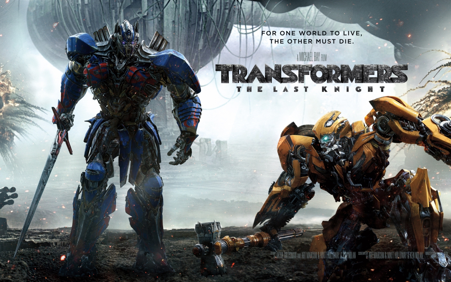 Transformers The Last Knight 2017 for 1440 x 900 widescreen resolution