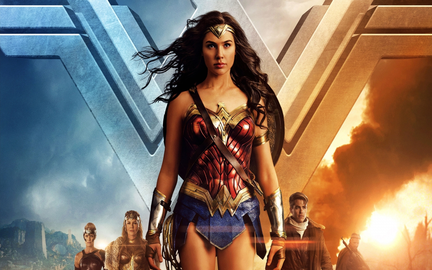 Wonder Woman Gal Gadot 2017 for 1440 x 900 widescreen resolution