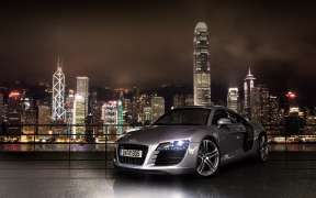 Grey Audi R8 Wallpaper